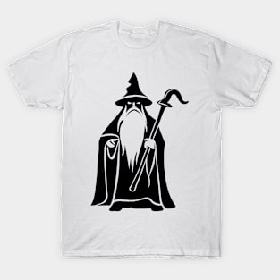 Minimalist Vector Human Wizard T-Shirt